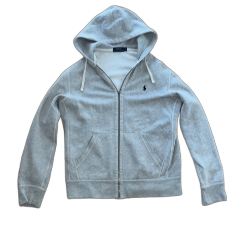 Grå hoodie från Polo Ralph Lauren storlek M