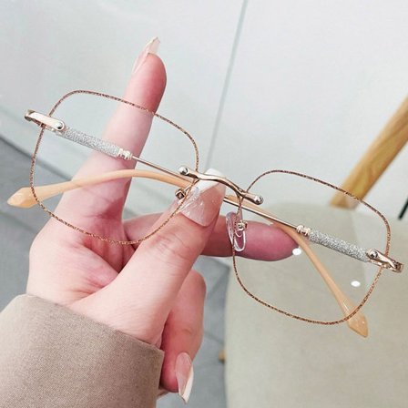 Anti-Blue Light Glasses Oversized Glasögon GULD