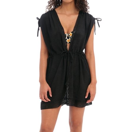 Sunscape As201590 Djup V-ringad dragsko i midjan Strandtunika XL