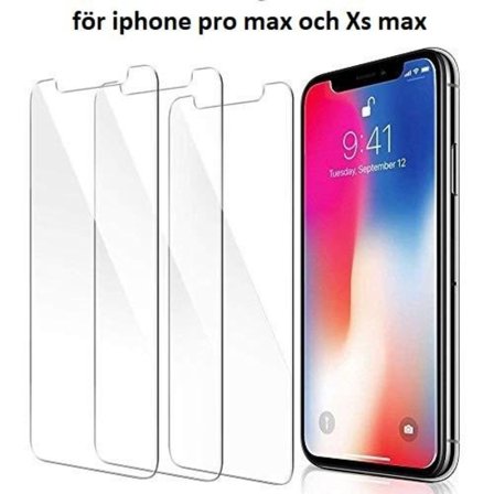 3 st Härdat glas för iphone 11 pro max och Xs max
