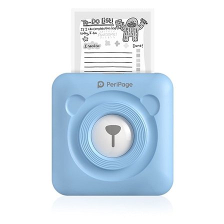 Minivalokuvatulostin - Bluetooth, lämpöpaperi - 203 DPI - iOS, Android, Windows - Sininen