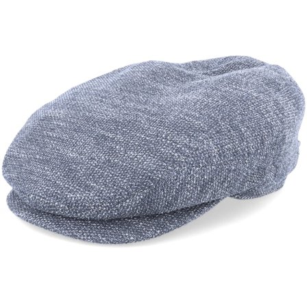 Stetson - Blau Flatcap Cap - Driver Cap Jersey Blue Flat Cap @ Hatstore