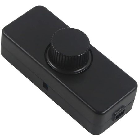 3-100W LED bagkantdæmper (drejedæmper), bruges til dæmpbare LED, glødepære, halogenpære, 220-240V, CE stikkontakt, sort