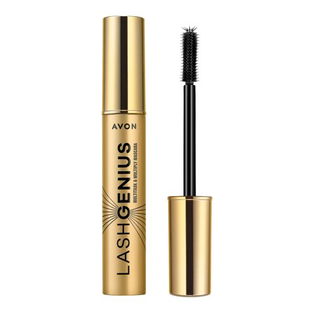 AVON Mascara Lash Genius Multitask & Multiply Blackest Black 10ml - Mascara