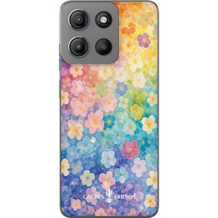Kompatibelt Mobildeksel til Motorola Motorola Moto G15 Power Cactus and Friends – RainbowBloom
