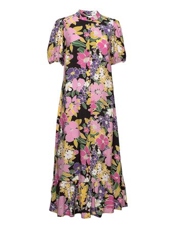 Viyvonna S/S Ankle Dress/Ka Knelang Kjole Multi/mønstret Vila