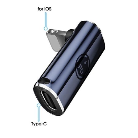 Fonken Snabbladdning PD27W Lightning Kabel Adapter För iPhone iPad Typ C till Lightning Konverter Adapter Data Synk Anslutning