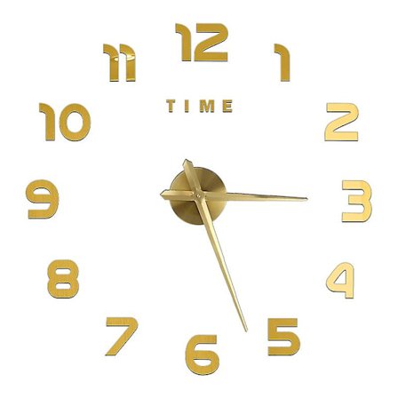 3D Stor Väggklocka DIY Akryl Spegel Klocka Dekal Överdimensionerad Klocka Klockor Europa Horloge Vardagsrum Heminredning Flera Stilar