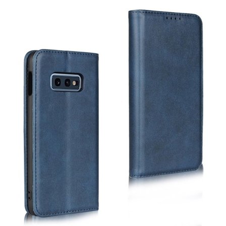 Samsung Galaxy S10e auto-absorberet læderetui - Blå