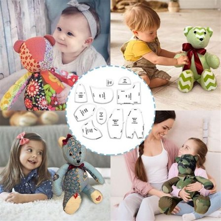 Minnebjørn modell linjalsett, 10 deler minne egnet for 15 tommer