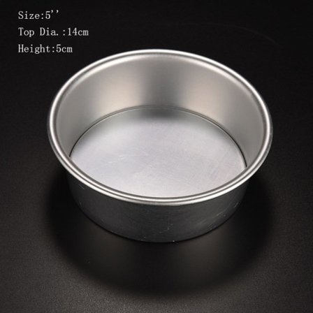 IC 8 storlekar aluminiumlegering Löstagbar botten rund form 5'