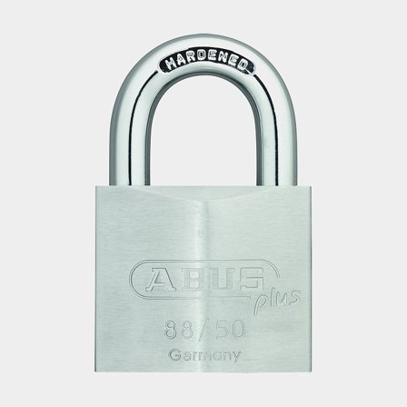 Candado ABUS 88/50, clase 2, Ø9.5 mm, plata