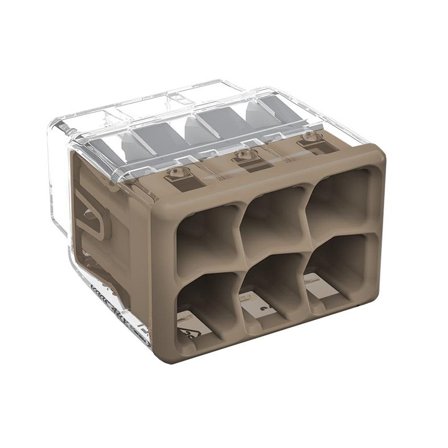 Wago 2773-406 Toppklämma 450 V 6-polig, grå, 50-pack, Installationsmaterial