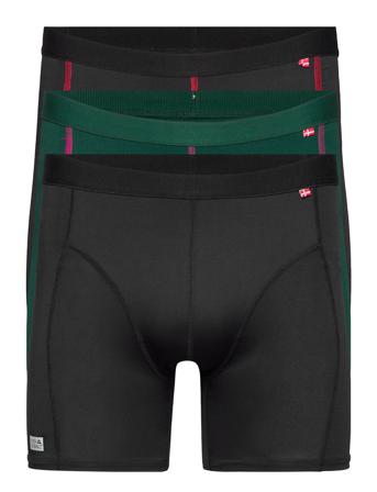 Sport Polyester Trunks 3 Pack Bokserit Monivärinen/Kuvioitu Danish Endurance