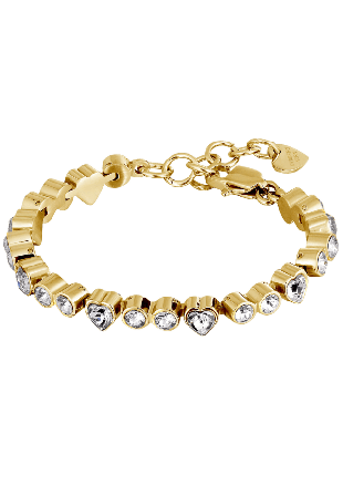 Dyrberg & Kern Fury SG Crystal Armband Dam Vit ONESIZE