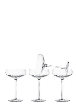 Byon Champagnekupa Opacity 4-Pack Champagneglas Transparant ø11x16cm 30cl