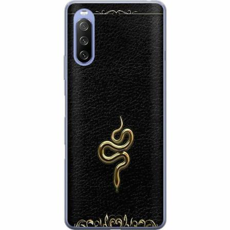 Sony Xperia 10 Iii Lite Genomskinligt Skal Guld Orm
