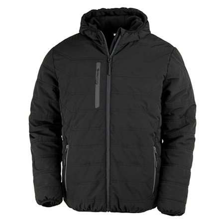 Result Genuine Recycled Mens Compass Padded Jacket M Black