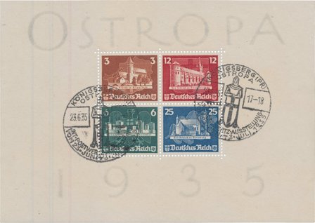 Tyske Rige 1935 - MICHEL Blok 3 - Miniark - Stemplet