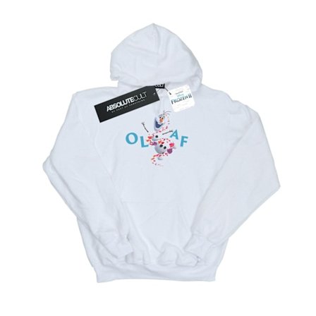 Disney Boys Frozen 2 Olaf Leaf Jump Hoodie 7-8 år Vit