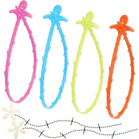 Afløbsrenser til Hår Badesæt 4 * Plastikafløbsslange + 2 * Afløbsrensningskæde