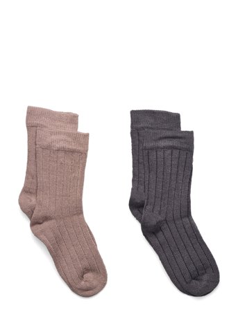 Minymo | Ankle Sock - Rib (2-Pack) | 35 8