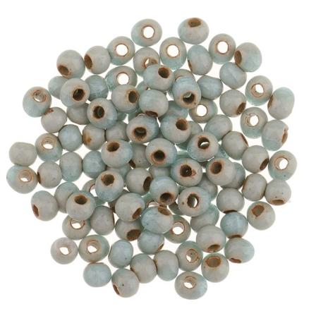 100 färger vintage 6 mm lösa keramiska pärlor Berlocker för smyckestillverkning Färg 4