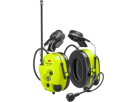 PELTOR Hjälmkåpa Litecom gul - Lyreco - Skyddsutrustning - Hörselskydd - Hjälmkåpor