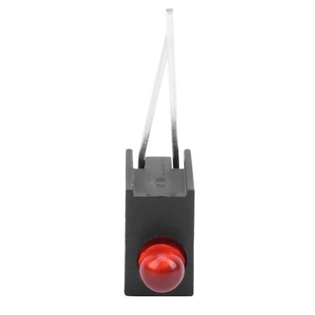 100 stk. 3mm LED Skygge Diode Lys Kit med Holder Side Enkelt Hul Industrielle Tilbehør Rød Lys
