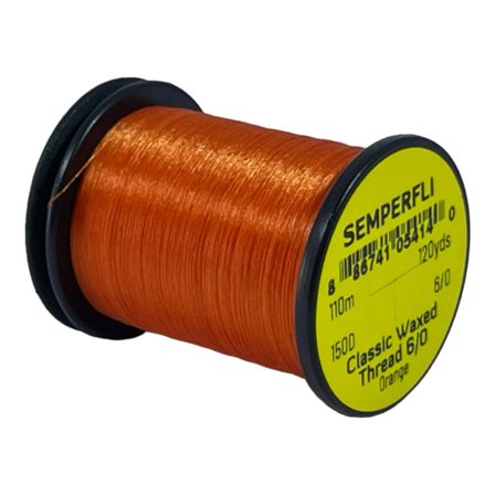 Semperfli Classic Waxed Thread 110m 6/0 - Orange
