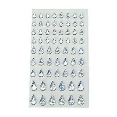 Ansiktsjuveler Klistermärken för Fotograferingar Lätta Att Applicera och Ta Bort Kristall Dekaler Självhäftande Ansikts Rhinestones Pärlor (AB Phantom