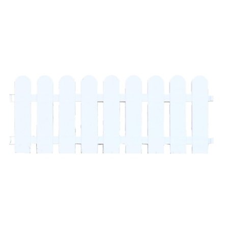 Hvite kanter Hagegjerde Prydgress Plen Blomsterbed Plantekanter for innendørs og utendørs boliger 50×20 cm / 19,7x7,9in