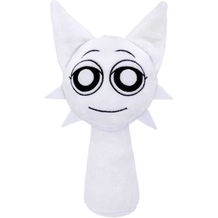 Sprunki Spillstoffdyr, Sprunki Leke Spillstoffdyr, Myk Utstoppa Dyre Pute Dukke Julegave Bursdagsgaver for Voksne Barn (Hvit)