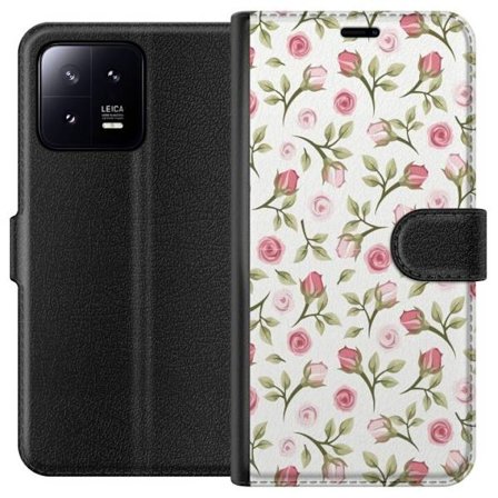 Plånboksfodral till Xiaomi 13 med Blommigt