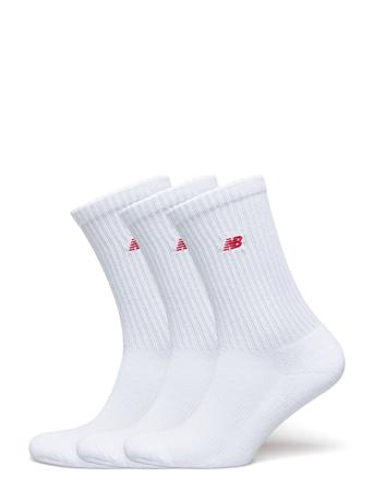 Nb Patch Logo Crew 3 Pairs New Balance White