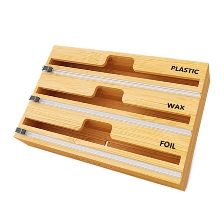 3-lags aluminiumsfolie-dispenser i treboks for K