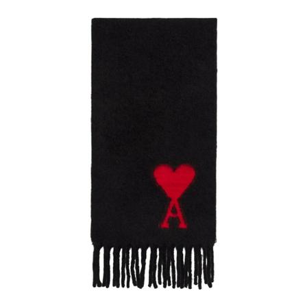 Ami Paris, Scarves Czarny, Mężczyzna, Rozmiar: ONE Size