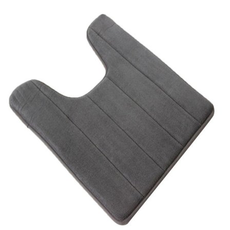 U-formet Toalettmatte i Minneskum, Sklisikker Elastisk Badematte, 40*60cm