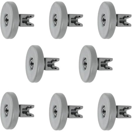 Diskmaskins korgrullar: 8-pack diskmaskins korgrullar - reservdelar för AEG, Privileg, Zanussi, Juno, Electrolux, IKEA och fler.