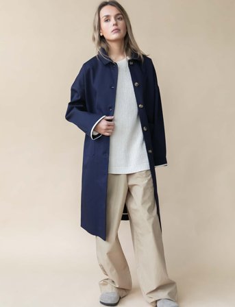 STUDIO FEDER Bella Pants - Poplin - Beige - XL