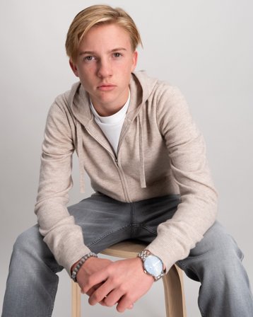 RYVLS Justin Soft Knit Zip Hoodie Beige Huvtröjor/Hoodies Kille - Kids Brand Store