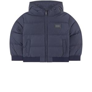 Kids - Dolce & Gabbana Navy Branded Puffer Jacket 12-18 Months - Coats and jackets - 12-18 months - Blue