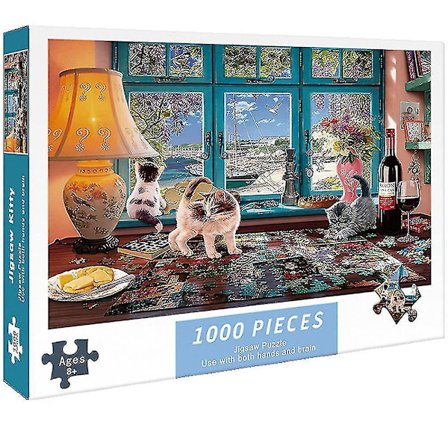 (Farge-44) Høy hardhet Voksenpuslespill 1000 brikker