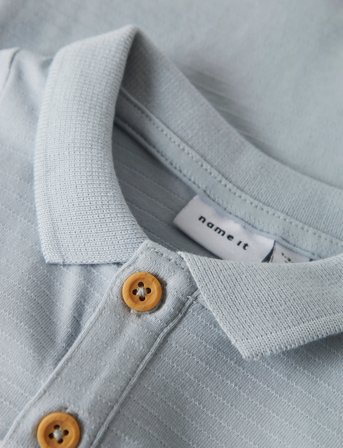 name it Nbmhofman Ss Polo Body - Blue - 68