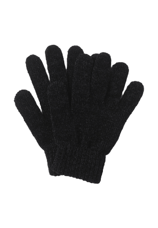 Å WOMAN Fingervantar i chenille KAJSA Vantar & handskar Svart ONESIZE