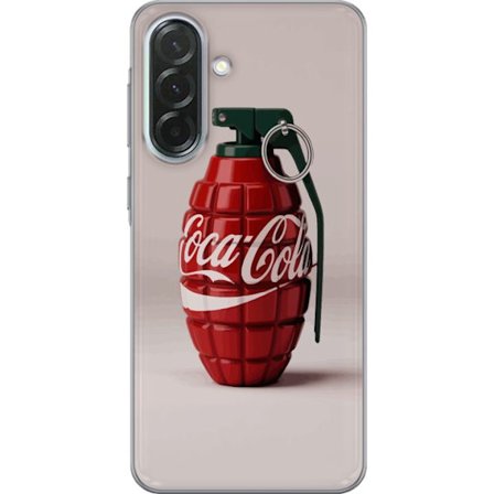 Kompatibelt Mobildeksel til Samsung Samsung Galaxy A36 Kunstnerisk illustrasjon av Coca Cola granateple i rødt og grønt, pop art inspirert motiv med