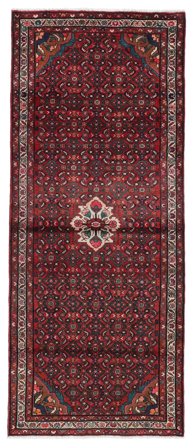 Medaljon Lille Hosseinabad Tæppe 112X275 Uld