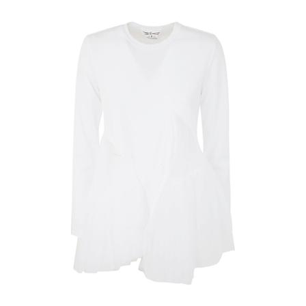 Comme des Garçons T-Shirts , Wit , Dames , Maat: M