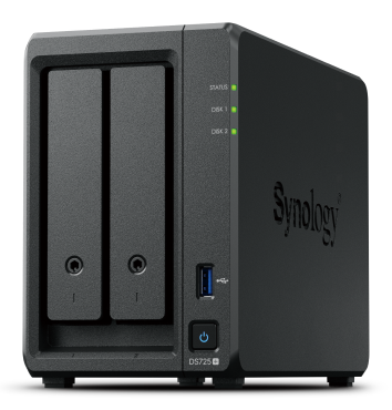 Synology DiskStation DS725+ 2.5GbE NAS-server uten 10GbE-støtte