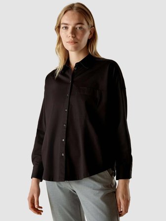 Shaping New Tomorrow - Dame - Oversized Shirt - Black - Størrelse M